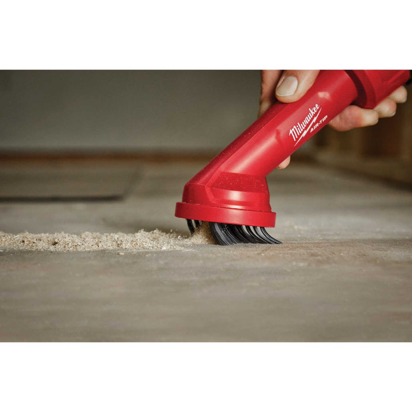 Milwaukee AIR-TIP 1-1/4 In. - 2-1/2 In. Red Plastic Cross Bristle Vacuum Brush Image 2