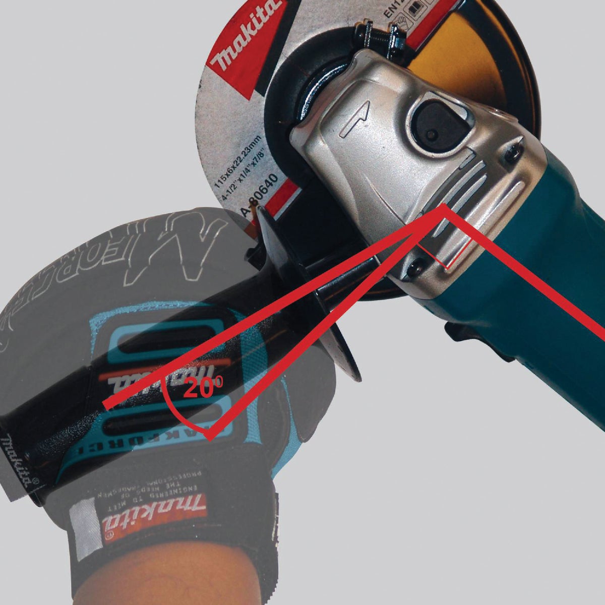 Makita 4-1/2 In. 6-Amp Angle Grinder Image 3