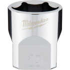 Milwaukee 3/8 In. Drive 19 mm 6-Point Shallow Metric Socket with FOUR FLAT Sides Image 1