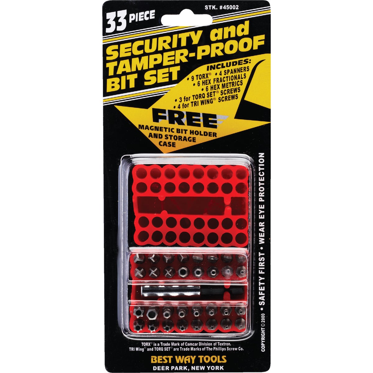 Best Way Tools 33-Piece Security Bit Set Image 2