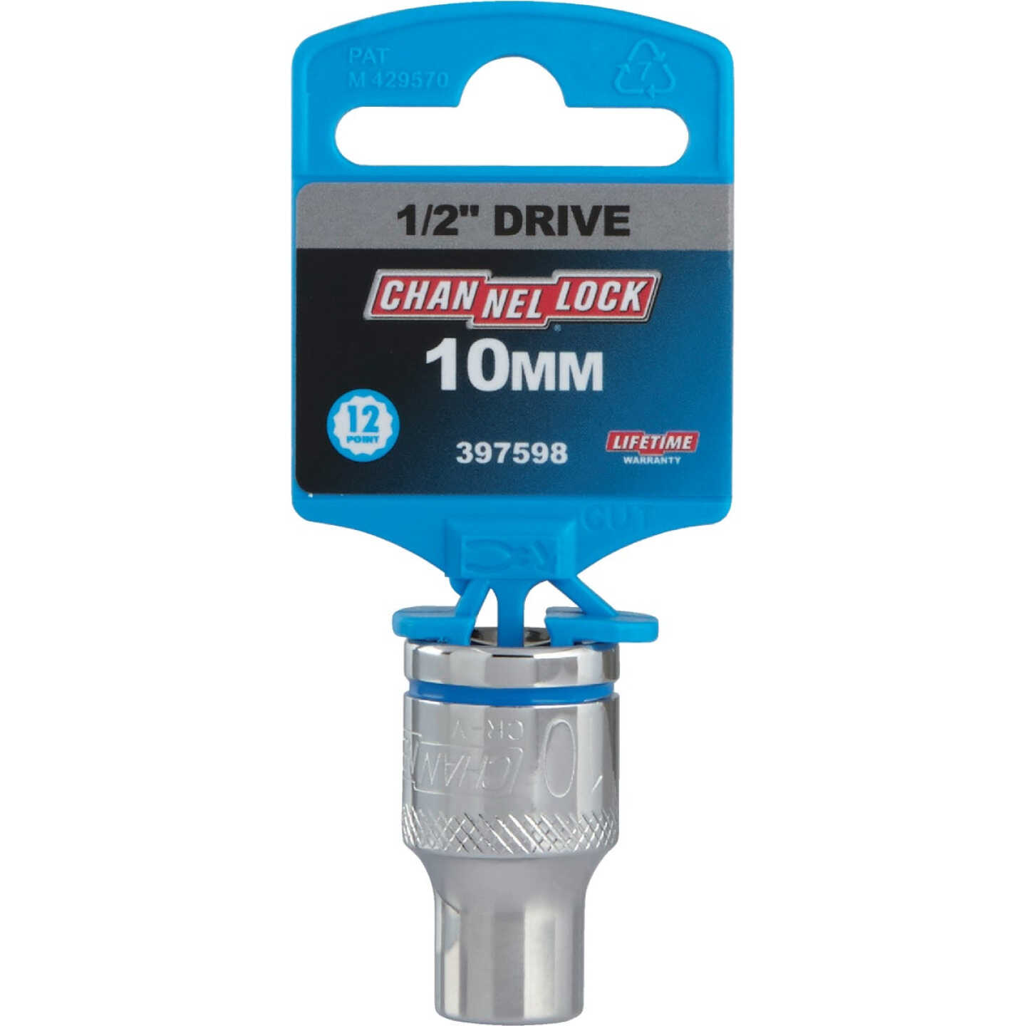 Channellock 1/2 In. Drive 10 mm 12-Point Shallow Metric Socket Image 2