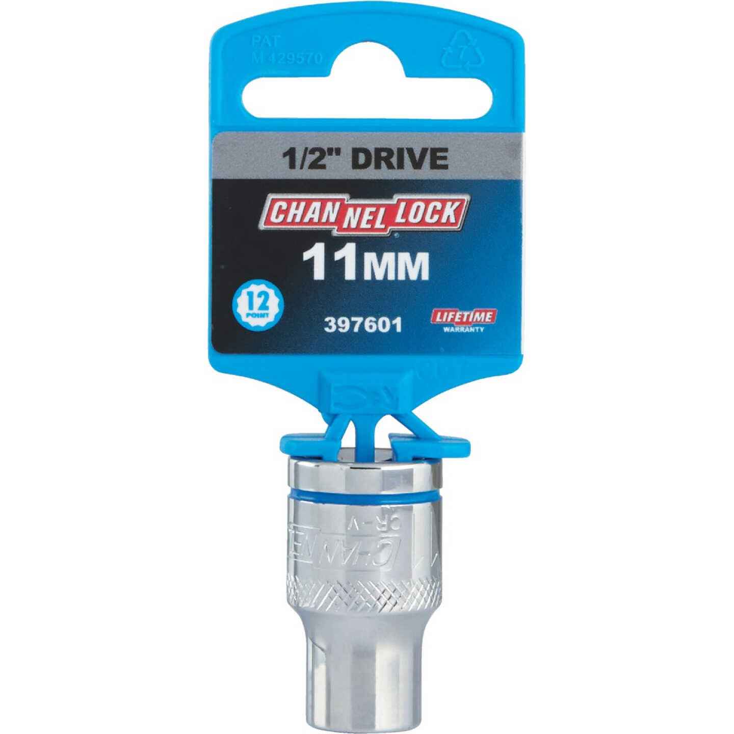 Channellock 1/2 In. Drive 11 mm 12-Point Shallow Metric Socket Image 2