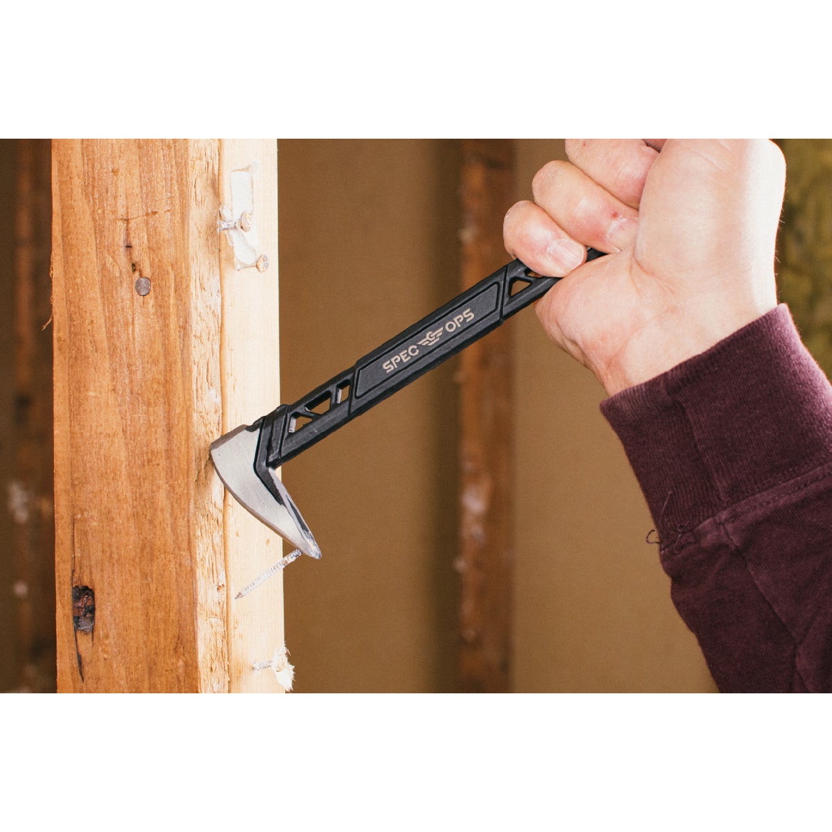 Spec Ops 8 In. High-Carbon Steel Cats Paw Pry Bar Nail Puller Image 6