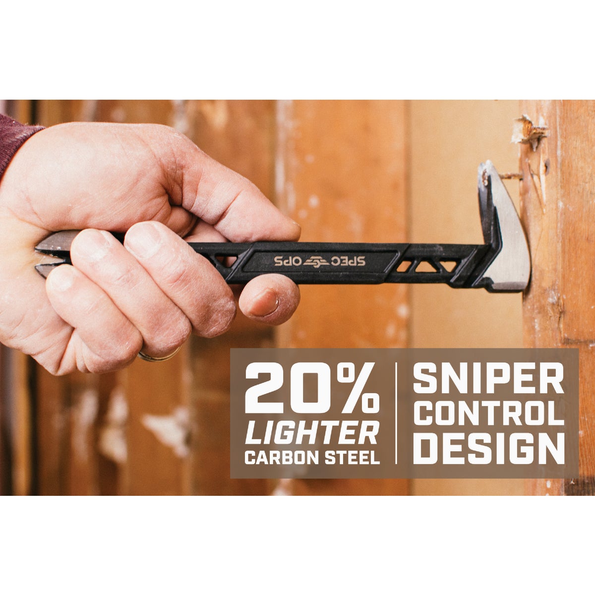 Spec Ops 8 In. High-Carbon Steel Cats Paw Pry Bar Nail Puller Image 5