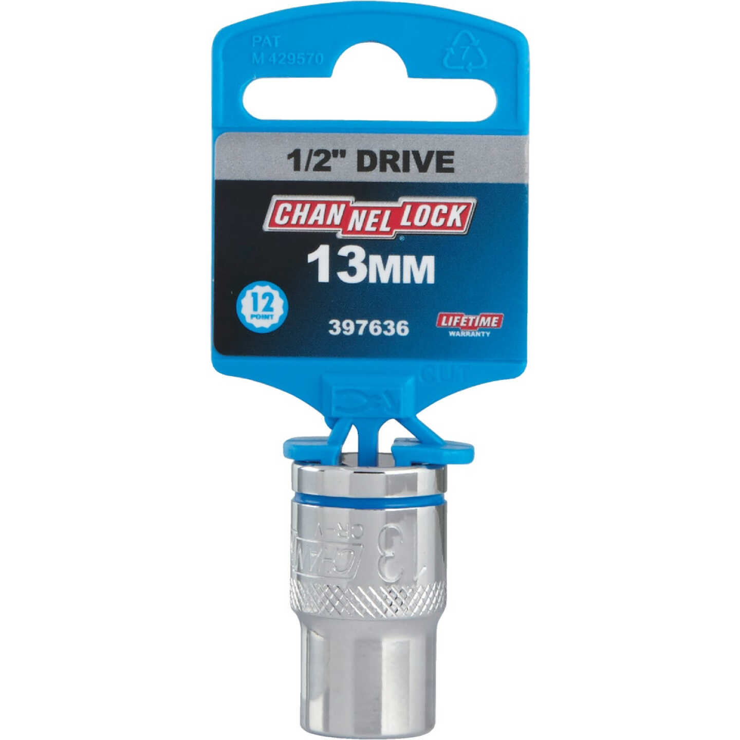 Channellock 1/2 In. Drive 13 mm 12-Point Shallow Metric Socket Image 2