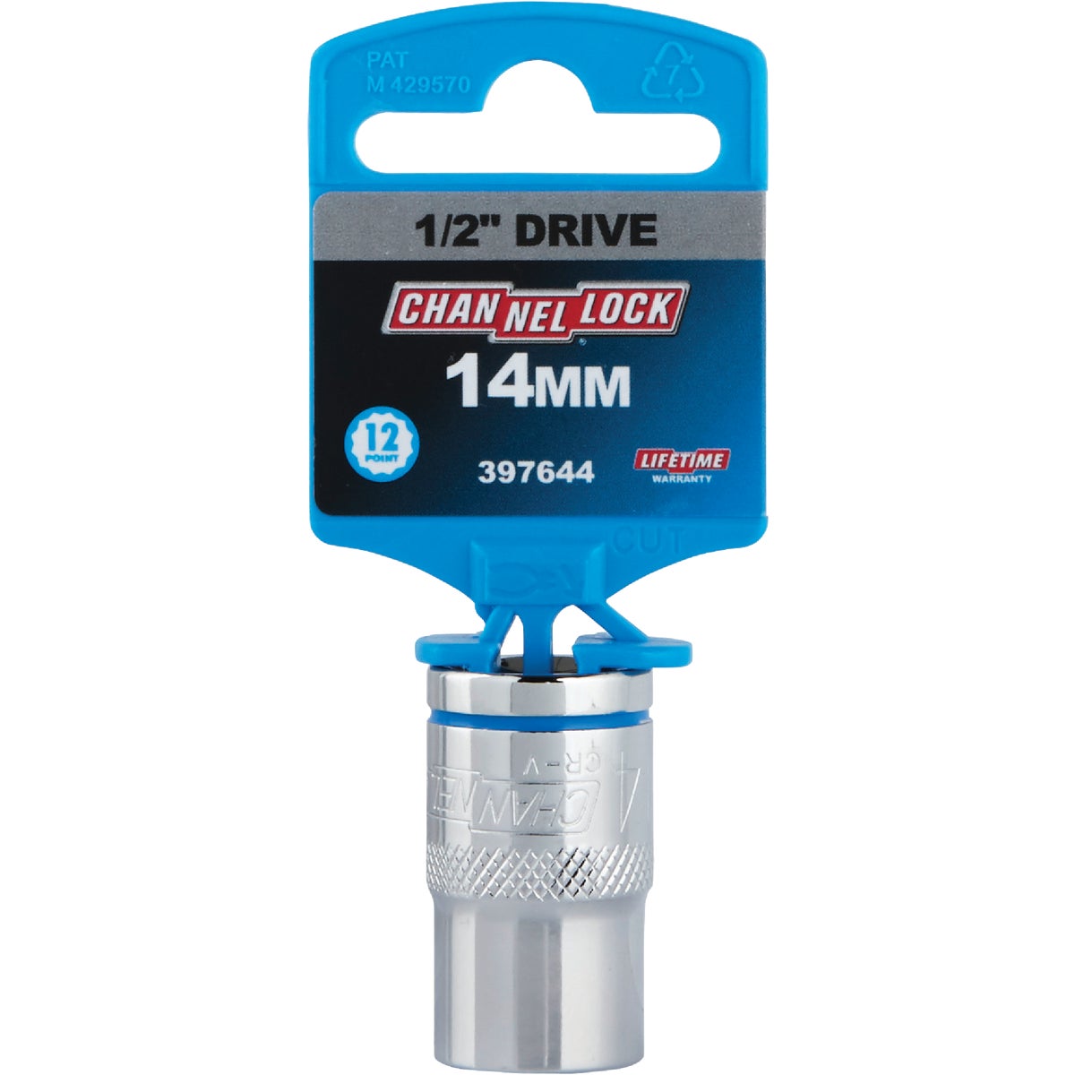 Channellock 1/2 In. Drive 14 mm 12-Point Shallow Metric Socket Image 2
