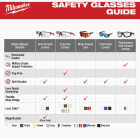Milwaukee Wrap Around Safety Glasses with Red-Mirrored Anti-Scratch Lenses Image 5