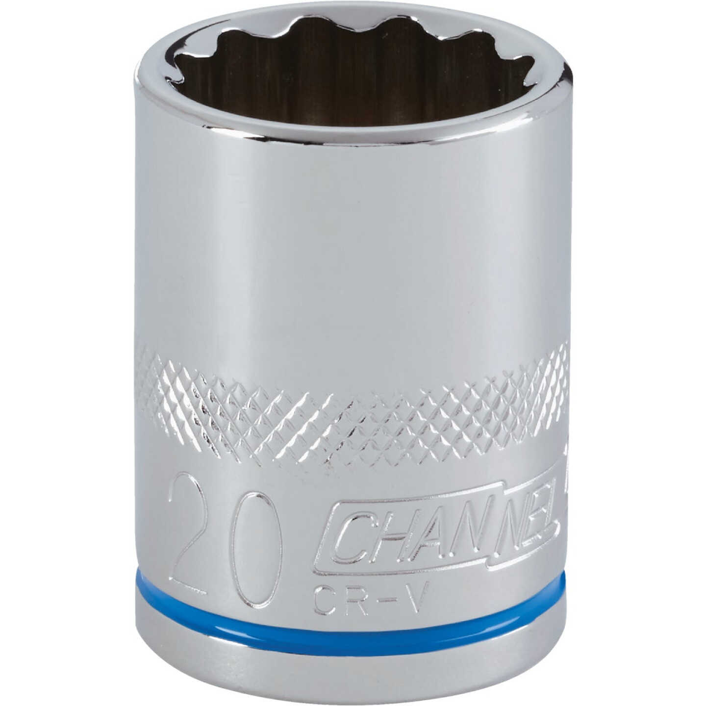 Channellock 1/2 In. Drive 20 mm 12-Point Shallow Metric Socket Image 1