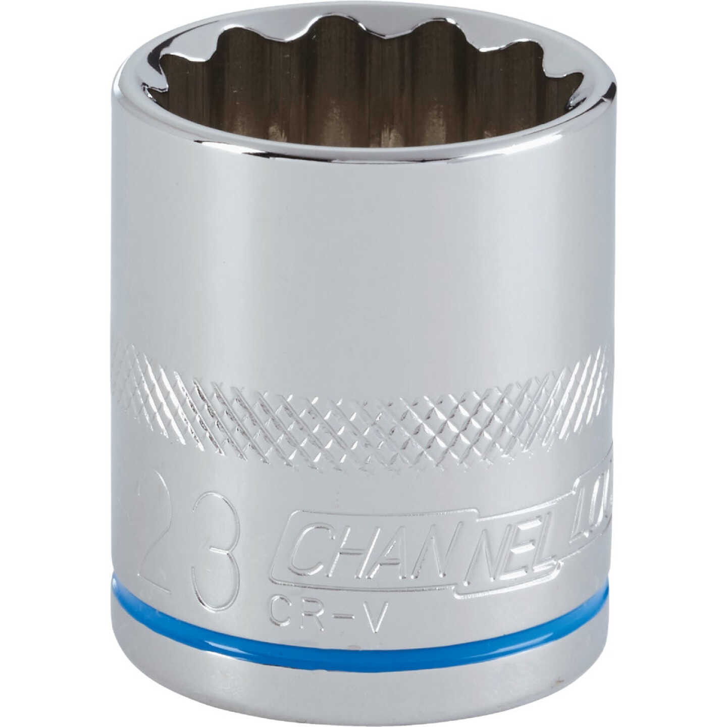 Channellock 1/2 In. Drive 23 mm 12-Point Shallow Metric Socket Image 1