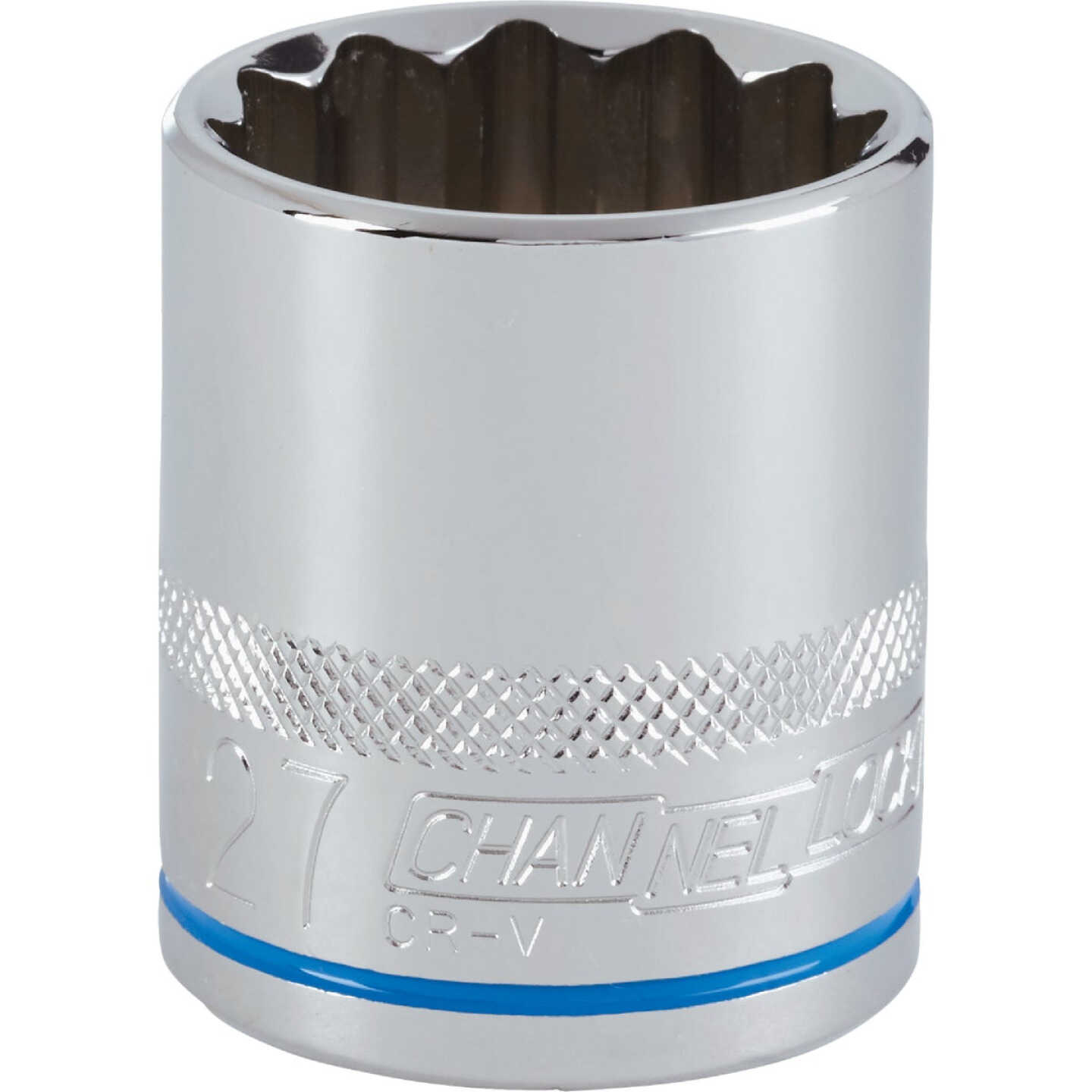 Channellock 1/2 In. Drive 27 mm 12-Point Shallow Metric Socket Image 1