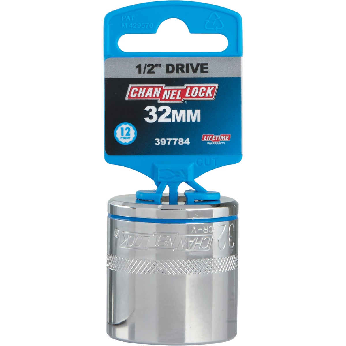 Channellock 1/2 In. Drive 32 mm 12-Point Shallow Metric Socket Image 2