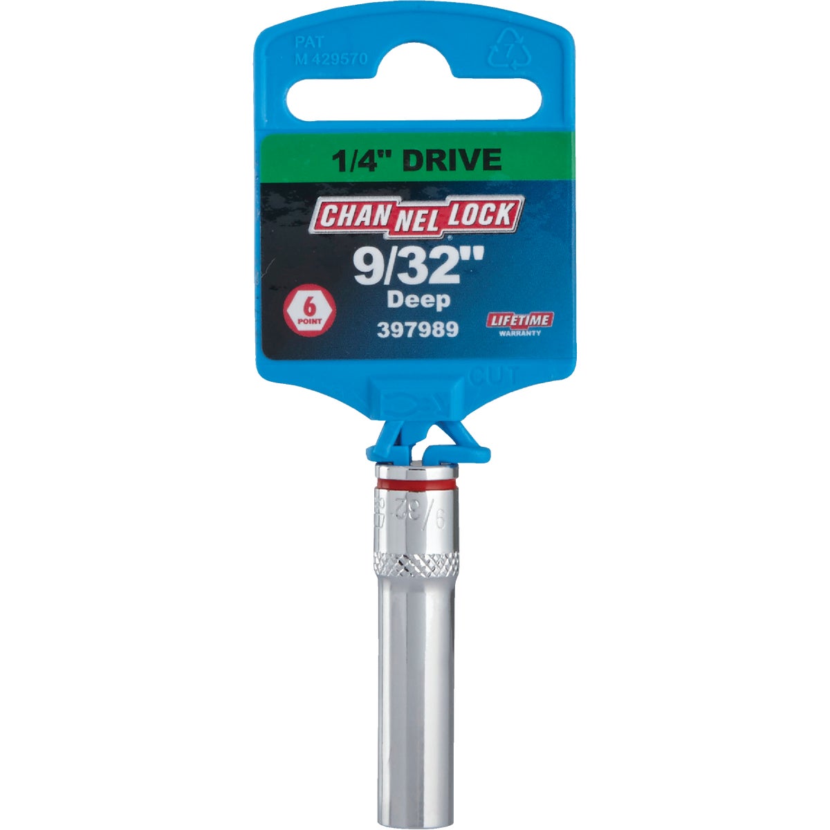 Channellock 1/4 In. Drive 9/32 In. 6-Point Deep Standard Socket Image 2