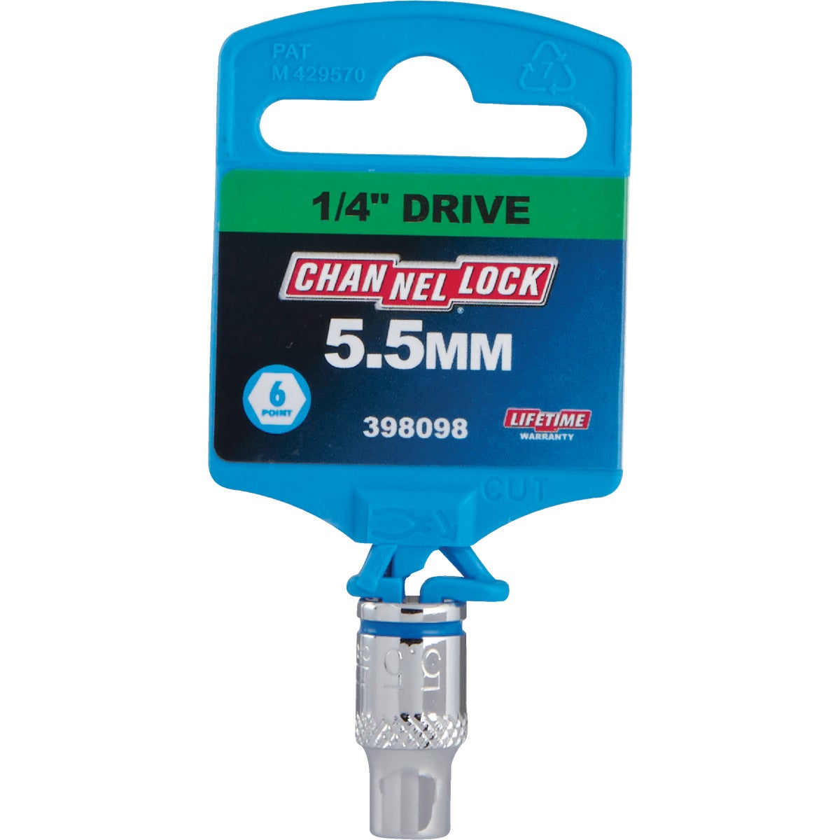 Channellock 1/4 In. Drive 5.5 mm 6-Point Shallow Metric Socket Image 2