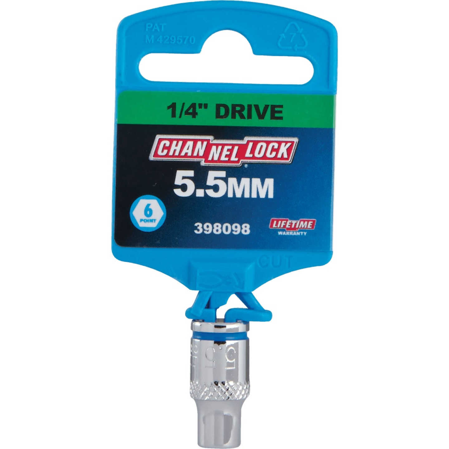 Channellock 1/4 In. Drive 5.5 mm 6-Point Shallow Metric Socket Image 2