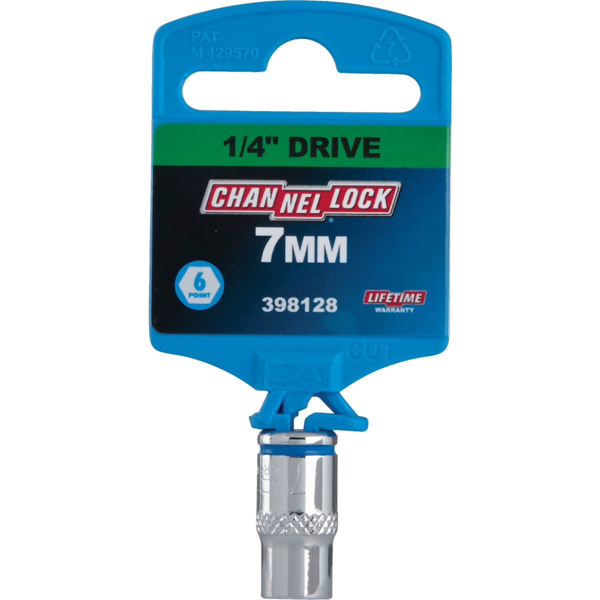 Channellock 1/4 In. Drive 7 mm 6-Point Shallow Metric Socket Image 2