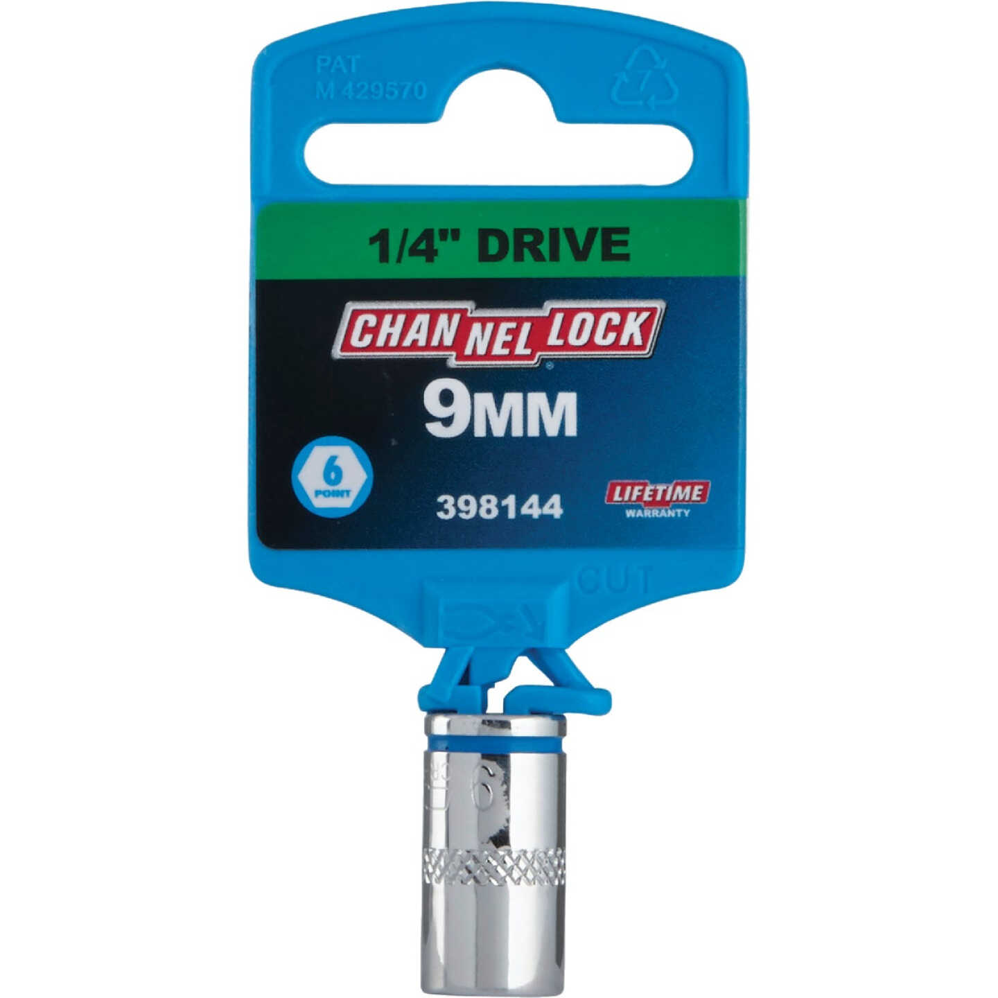 Channellock 1/4 In. Drive 9 mm 6-Point Shallow Metric Socket Image 2