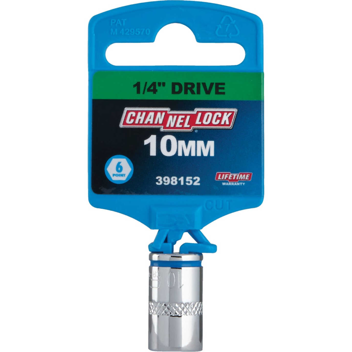 Channellock 1/4 In. Drive 10 mm 6-Point Shallow Metric Socket Image 2