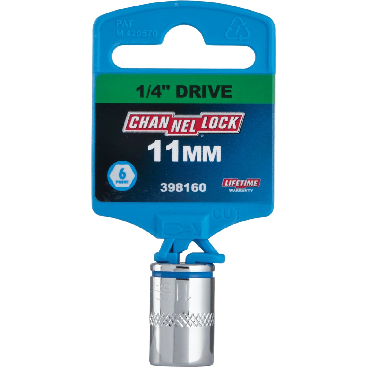 Channellock 1/4 In. Drive 11 mm 6-Point Shallow Metric Socket Image 2