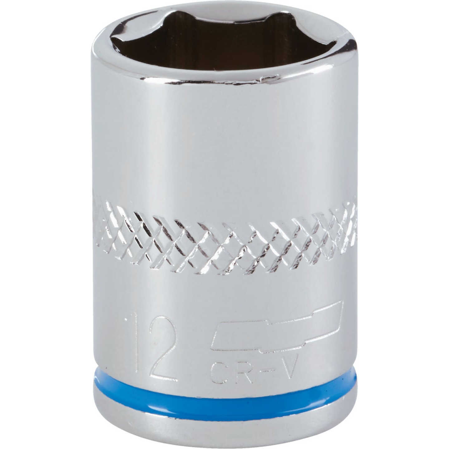 Channellock 1/4 In. Drive 12 mm 6-Point Shallow Metric Socket Image 1