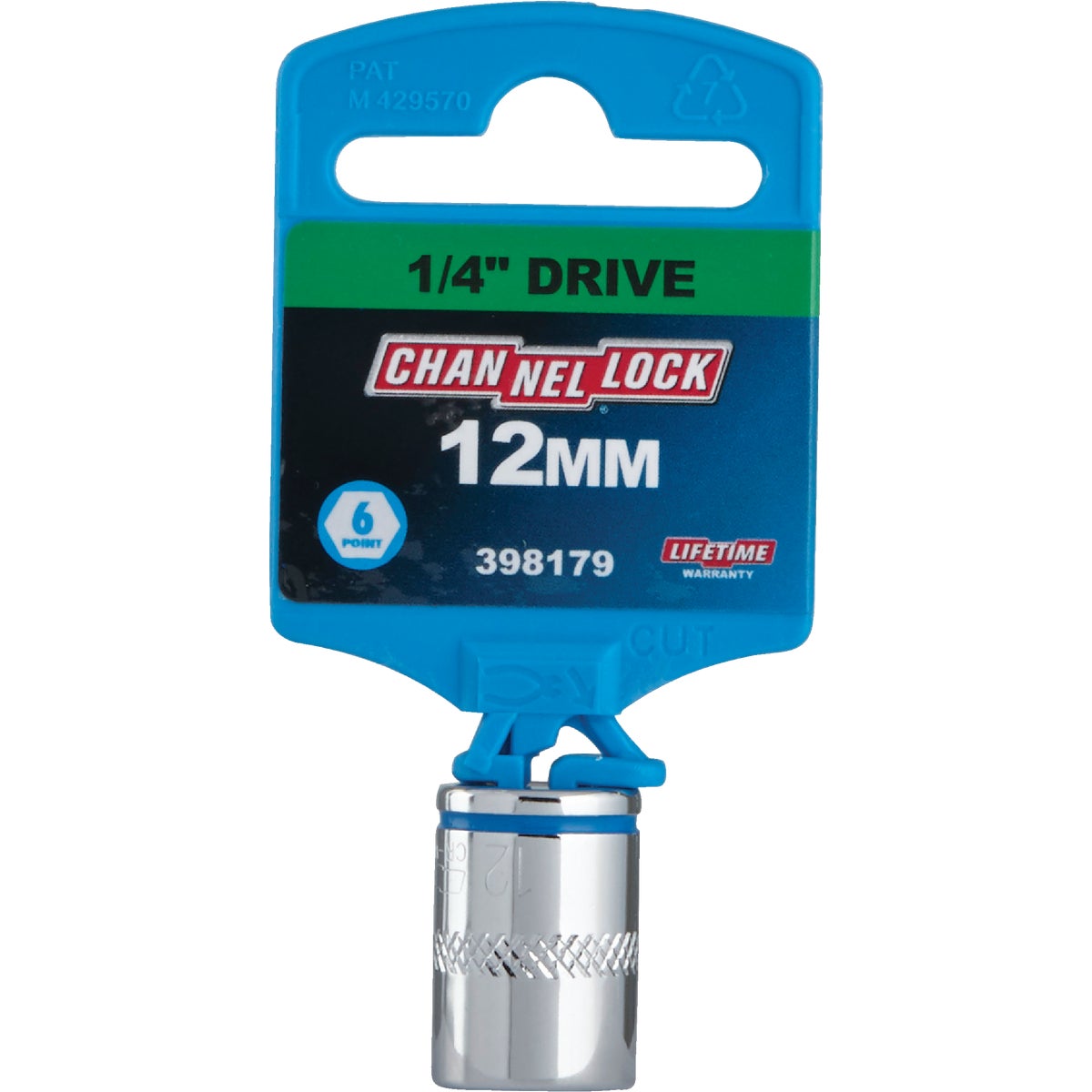 Channellock 1/4 In. Drive 12 mm 6-Point Shallow Metric Socket Image 2