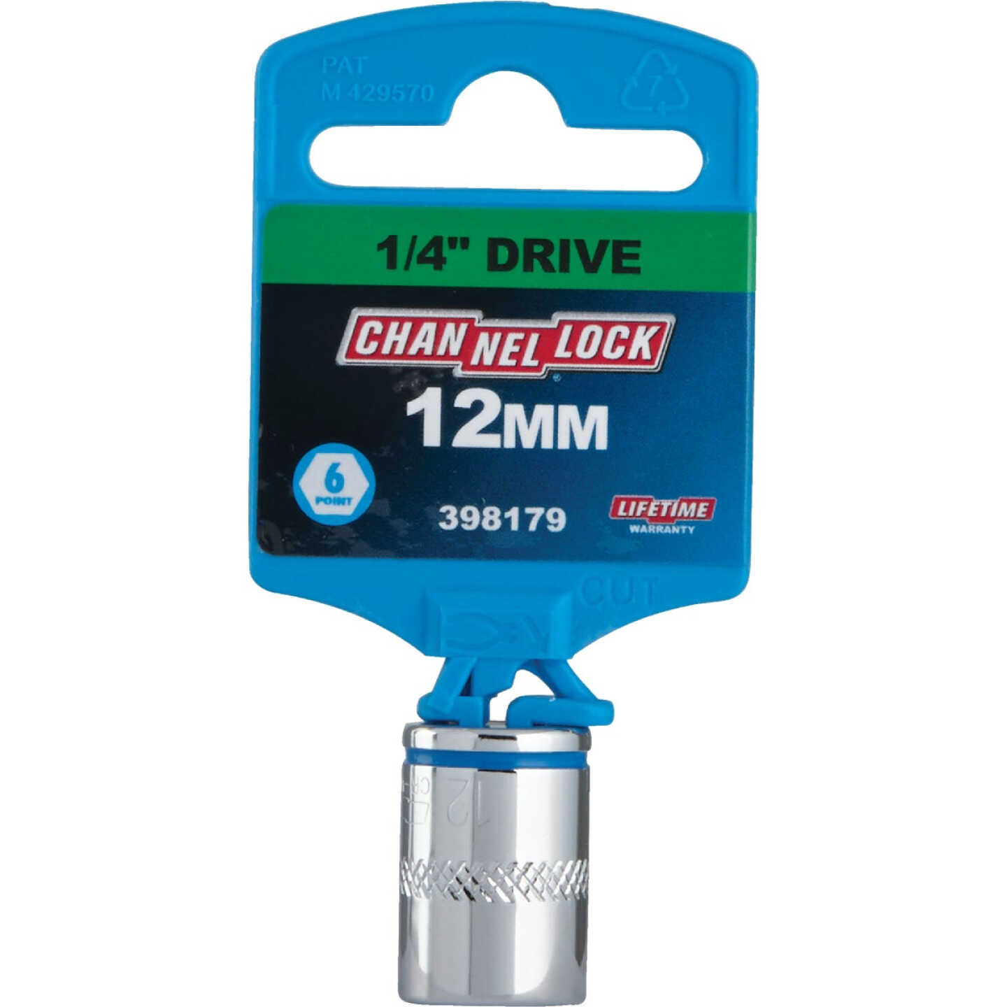 Channellock 1/4 In. Drive 12 mm 6-Point Shallow Metric Socket Image 2