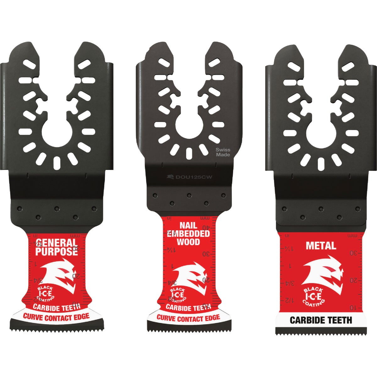Diablo AMPED Demo Demon & Steel Demon Universal Fit Carbide Oscillating Blade Set (3-Piece)
