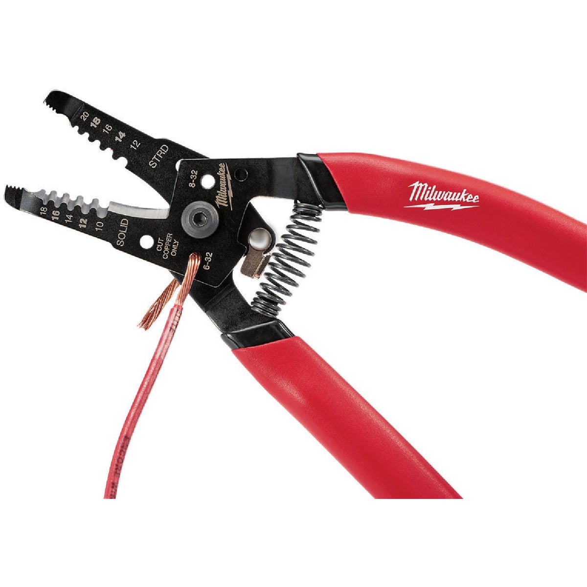 Milwaukee 7 In. 10 AWG to 20 AWG Solid/Stranded Wire Stripper/Cutter Image 6