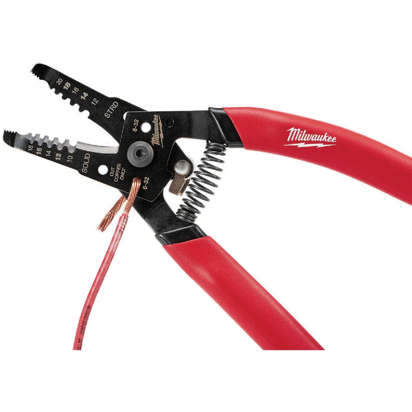 Milwaukee 7 In. 10 AWG to 20 AWG Solid/Stranded Wire Stripper/Cutter Image 6