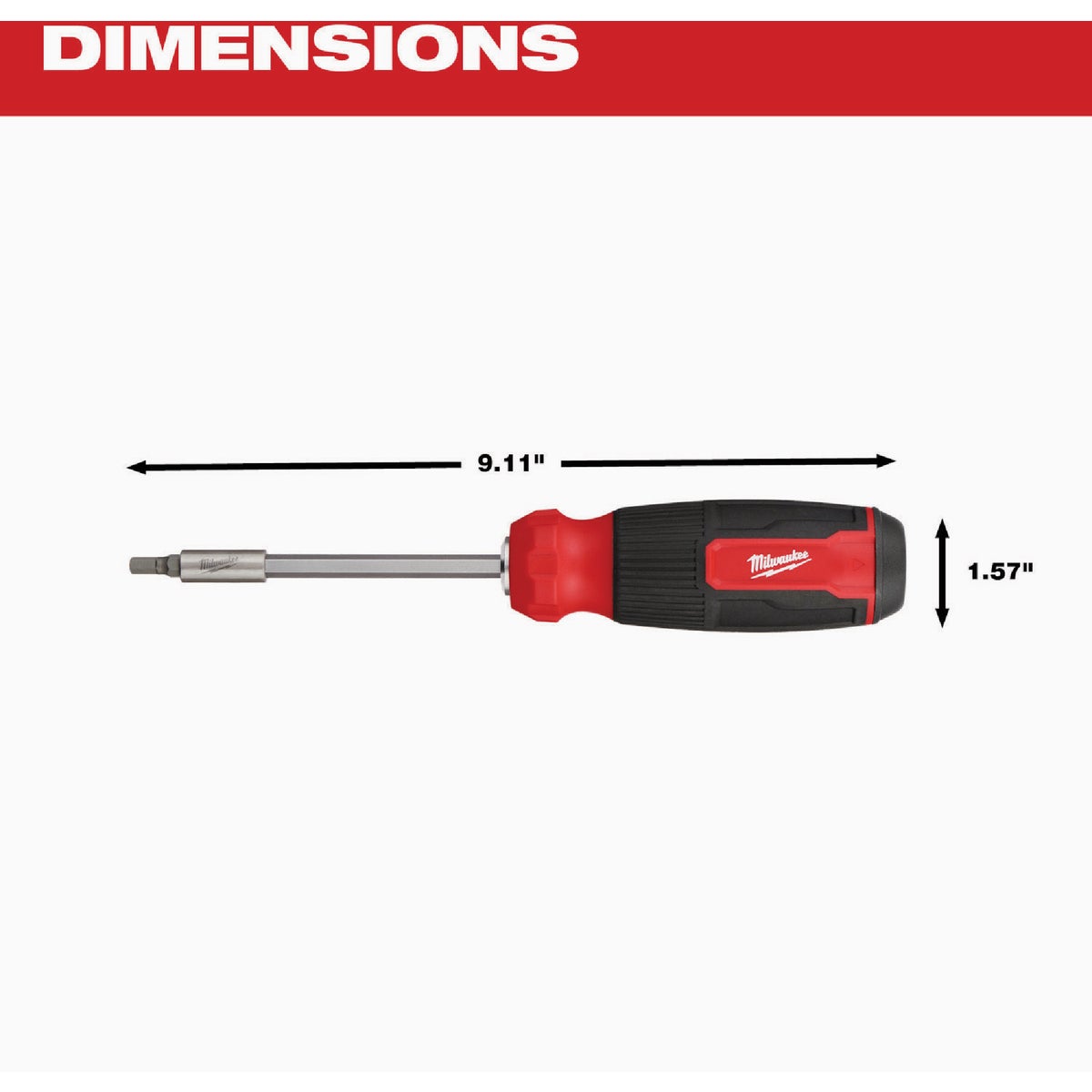 Milwaukee 14-in-1 Hex Multi-Bit Screwdriver Image 4