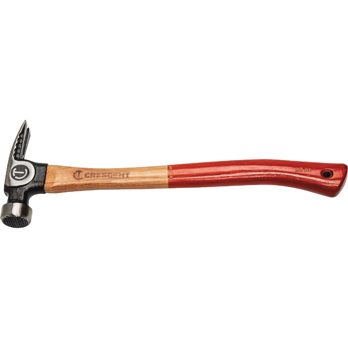 Crescent 22 Oz. Milled-Face Framing Hammer with Hickory Handle