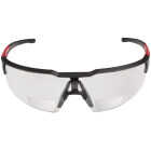 Milwaukee Red & Black Frame Safety Glasses with +2.00 Magnified Clear Anti-Scratch Lenses Image 3
