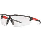 Milwaukee Red & Black Frame Safety Glasses with +2.00 Magnified Clear Anti-Scratch Lenses Image 1
