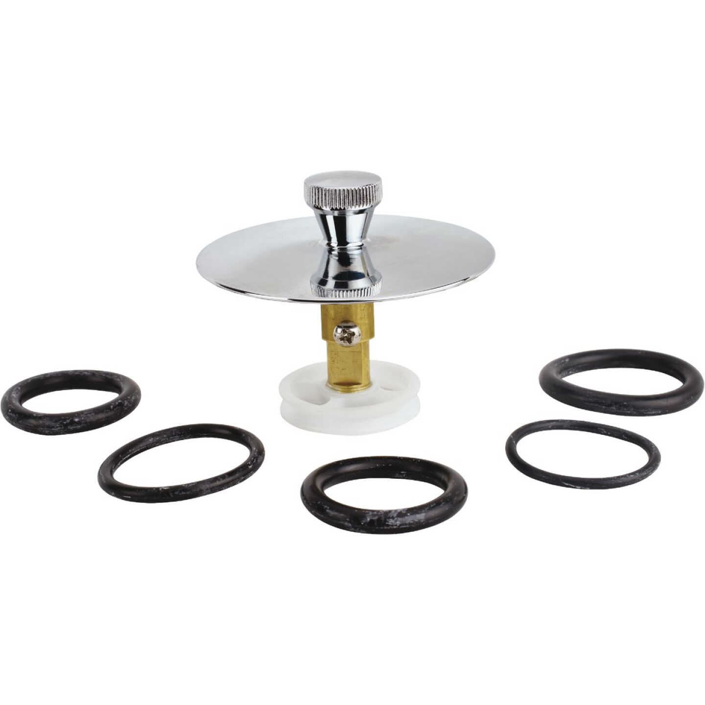 Keeney 5/16 In. or 3/8 In. Bathtub Drain Stopper with Polished Chrome Finish Image 7