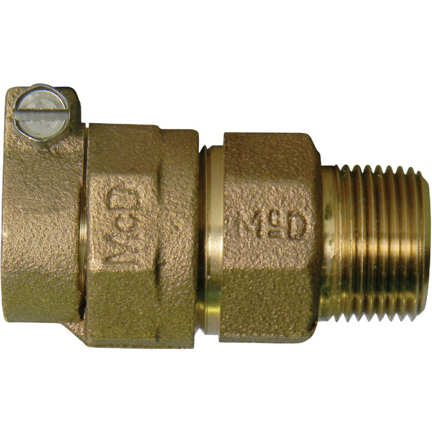 Anderson Metals 1 In. CTS X 1 In. MIPT Brass Low Lead Connector Image 1