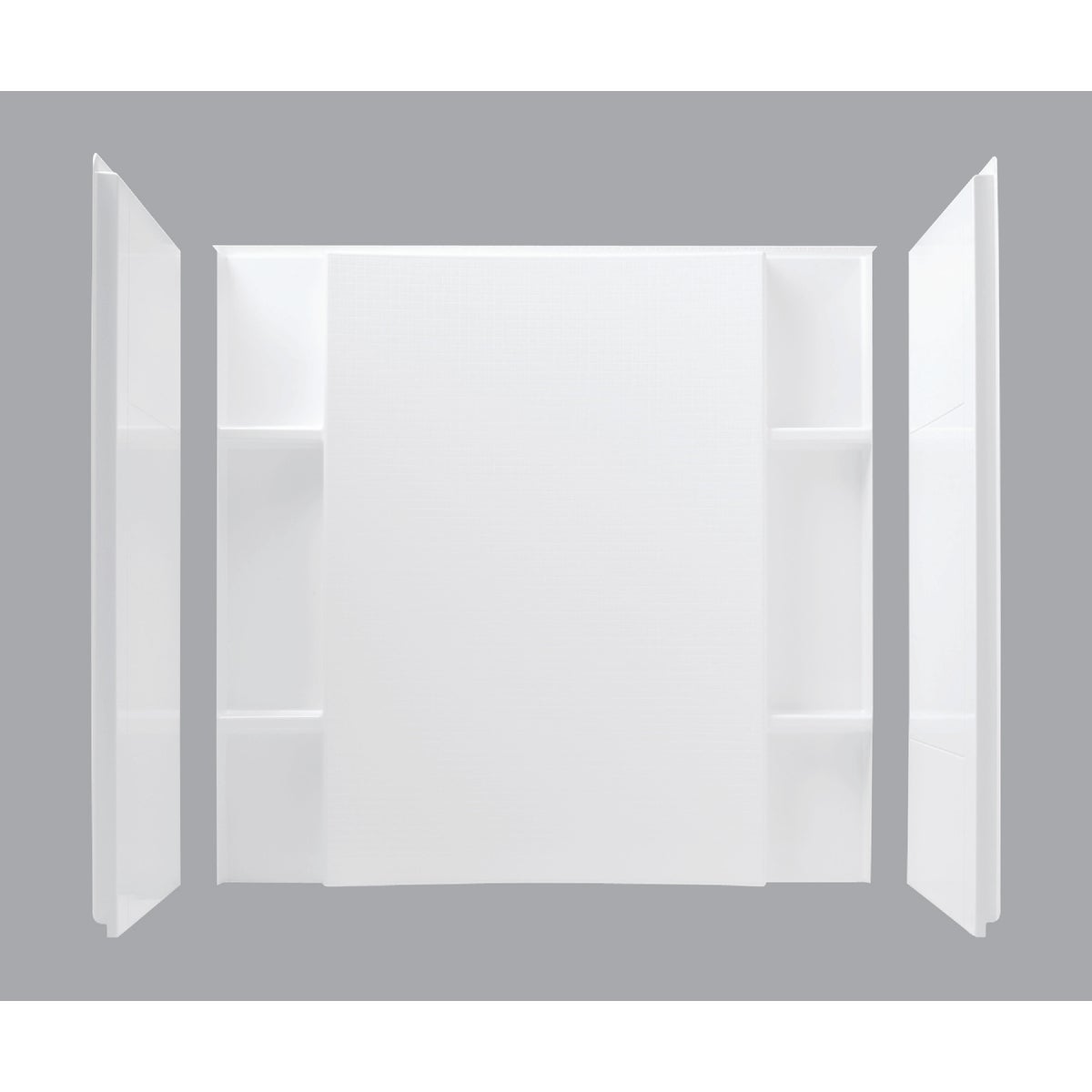 Sterling Accor 60 In. x 74.5 In. x 36 In. Alcove Shower Wall Set in White (3-Piece)