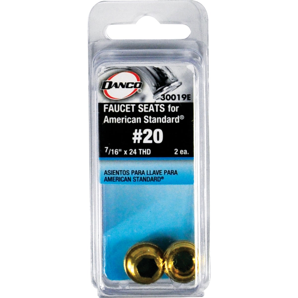 Danco #20 American Standard 7/16 In. x 24 Thread Size Bibb Seat (2-Pack) Image 2