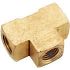 Anderson Metals 1/4 In. Yellow Brass Tee Image 1