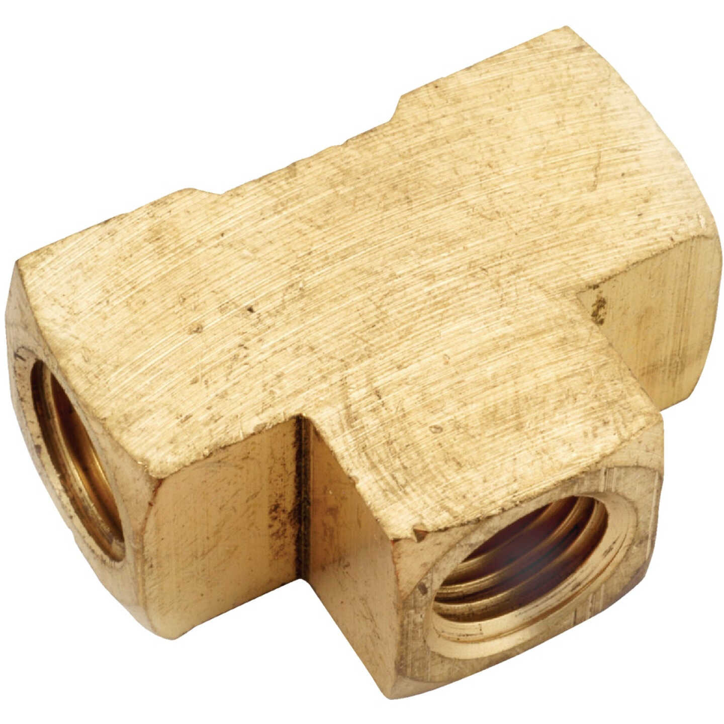 Anderson Metals 1/4 In. Yellow Brass Tee Image 1