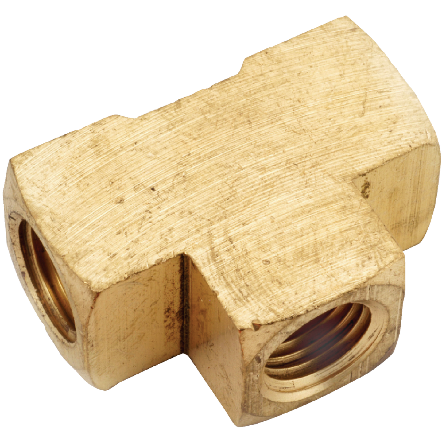 Anderson Metals 3/8 In. Yellow Brass Tee Image 1