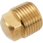 Anderson Metals 3/8 In. Yellow Brass Square Head Square Plug Image 1