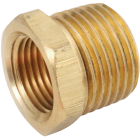 Anderson Metals 3/4 In. MPT x 3/8 In. FPT Yellow Brass Hex Reducing Bushing Image 1