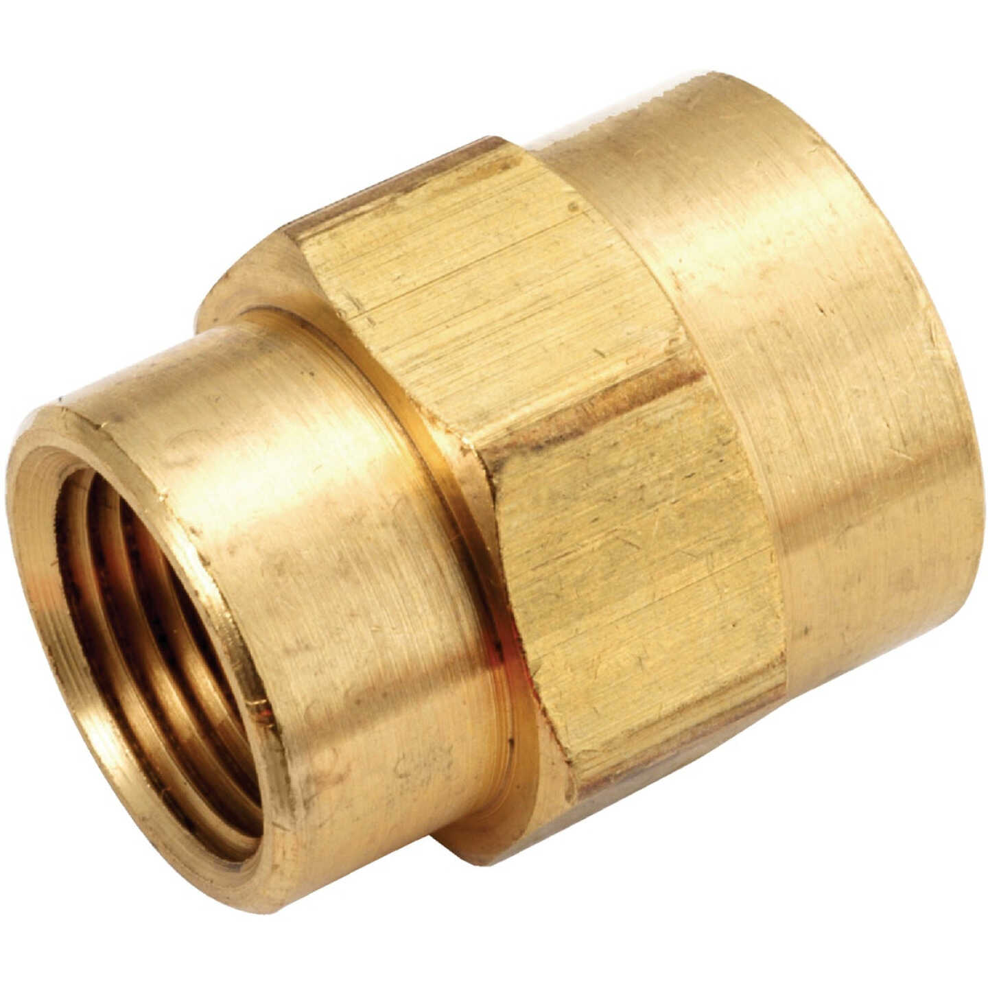 Anderson Metals 3/8 In. x 1/8 In. Yellow Brass Reducing Coupling Image 1