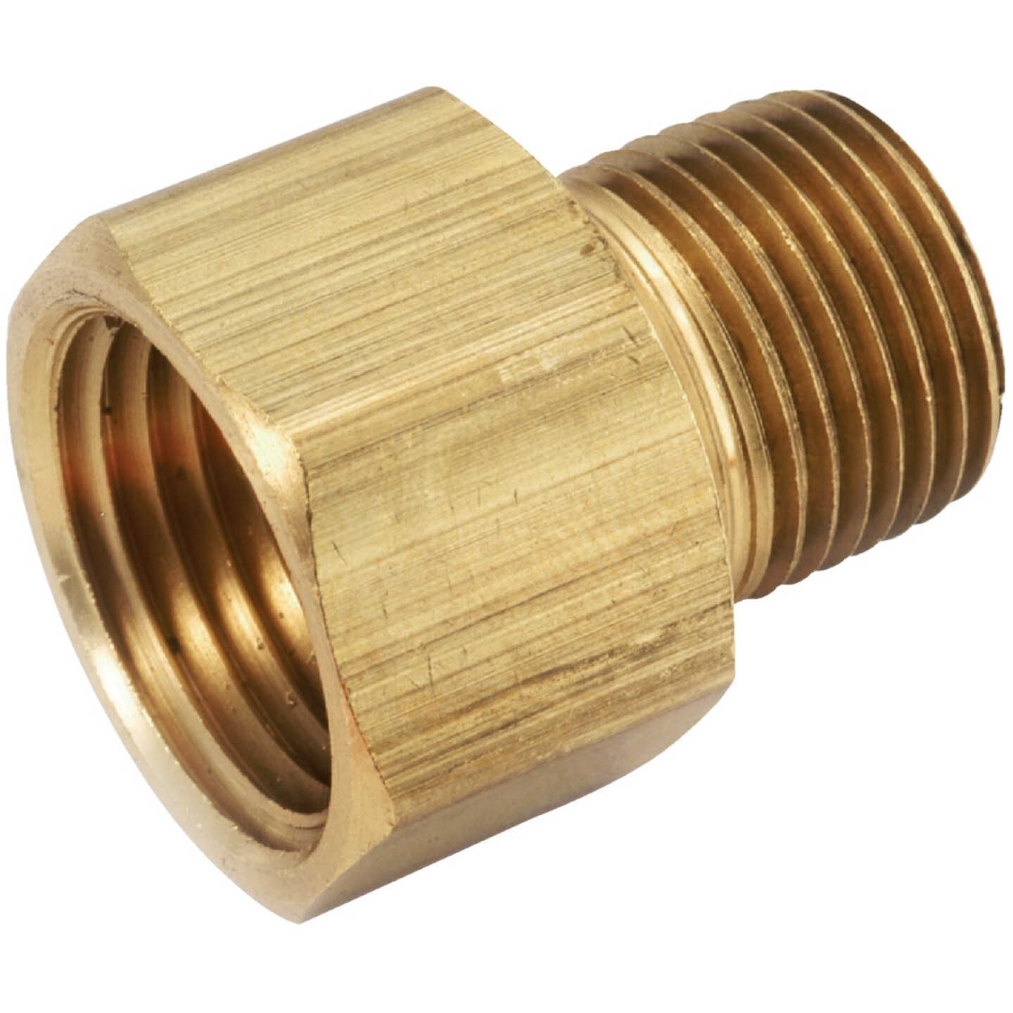 Anderson Metals 1/4 In. FPT x 1/4 In. MPT Brass Adapter Image 1