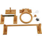 Home Impressions Sierra Medium Oak Bath Hardware Set Image 1