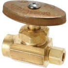 BrassCraft 1/2 In. Nominal Sweat Inlet x 1/4 In. O.D. Tub Brass Straight Valve Image 1