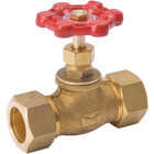 ProLine 3/4 In. COMP x 3/4 In. COMP Brass Multi-Turn Stop Valve Image 1