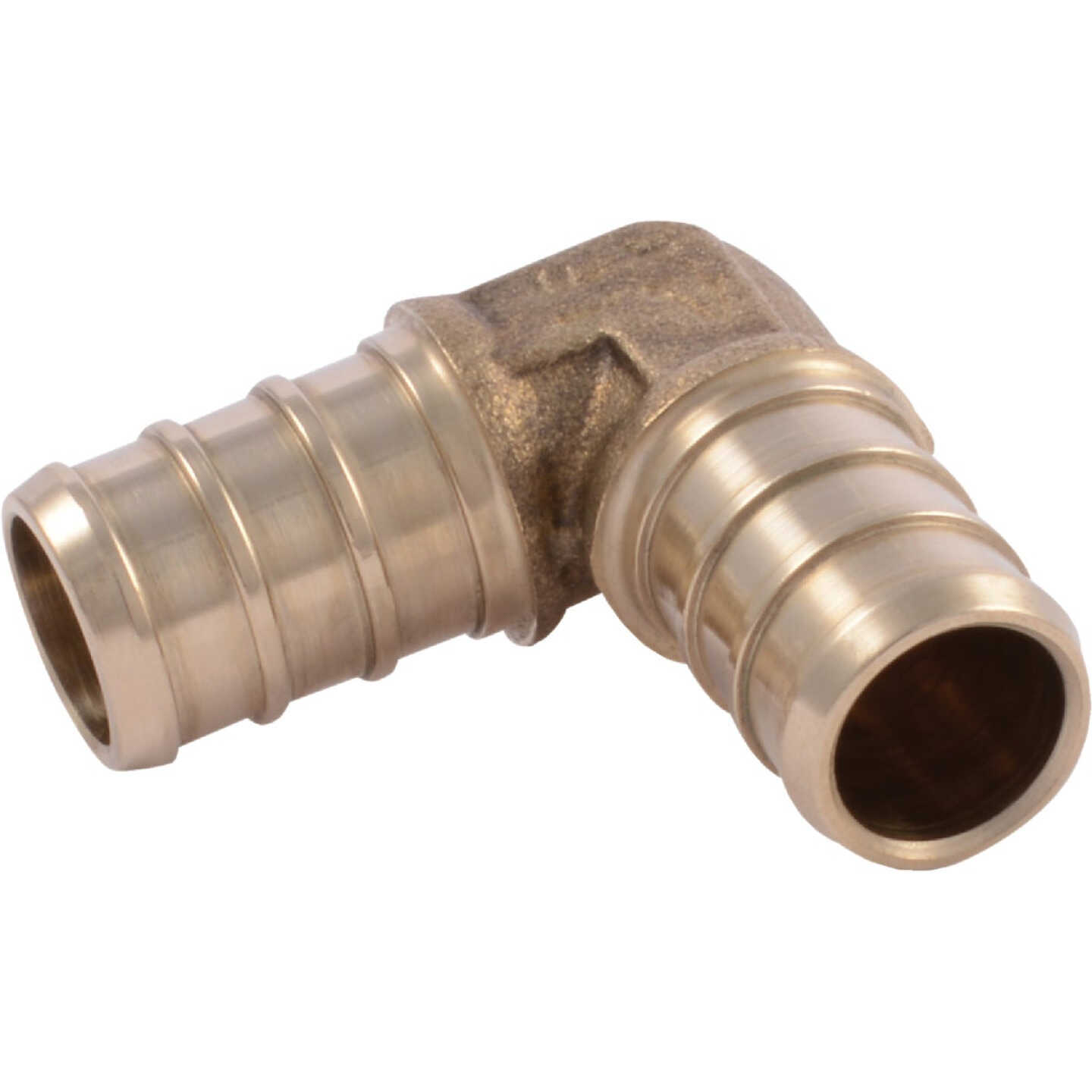SharkBite 1/2 In. x 1/2 In. Barb 90 Deg. Brass PEX Elbow (1/4 Bend) Image 1