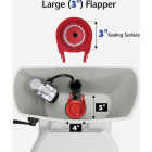Korky 3 In. Premium Rubber Adjustable Flapper Image 2