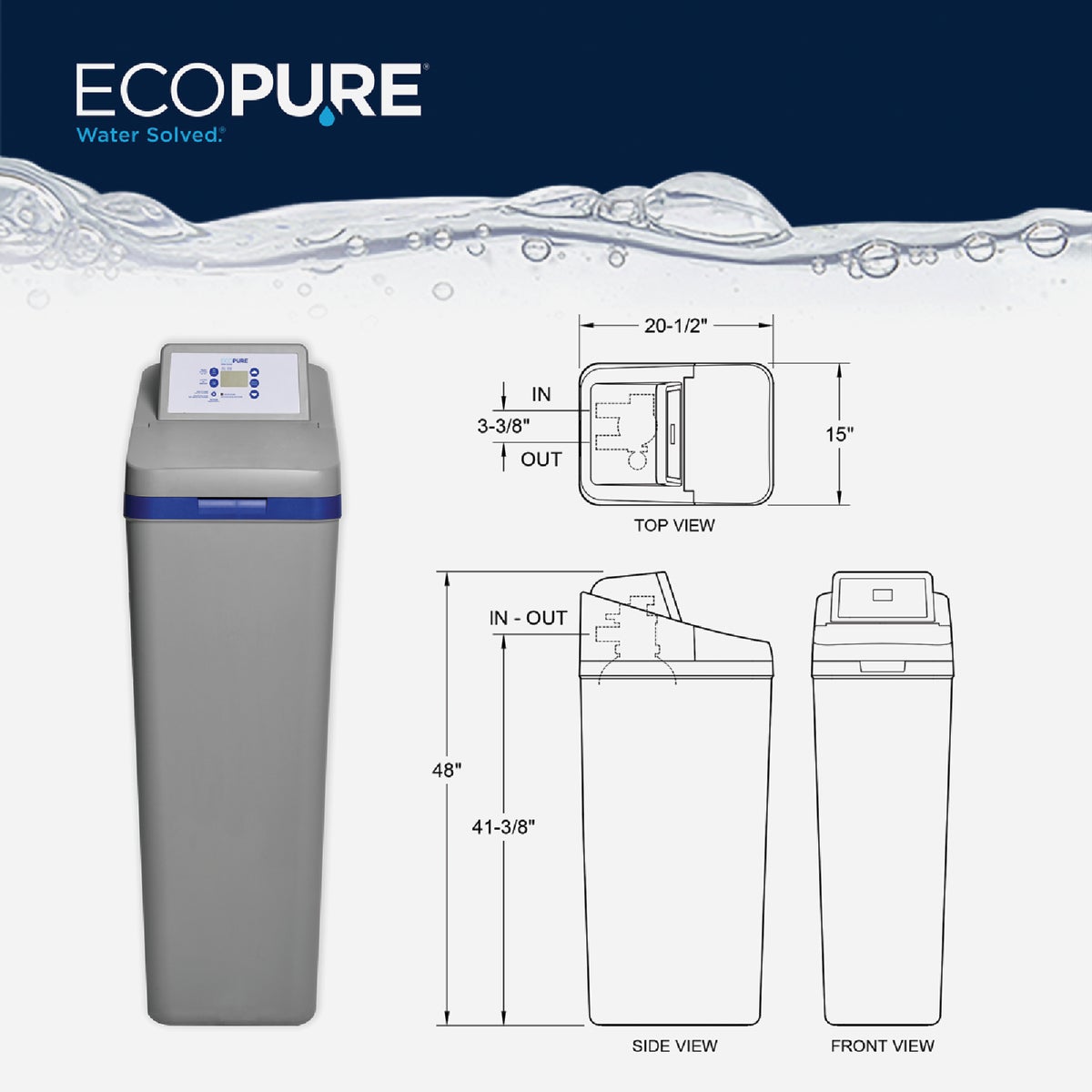 EcoPure 42,000 Grain Water Softener Image 2