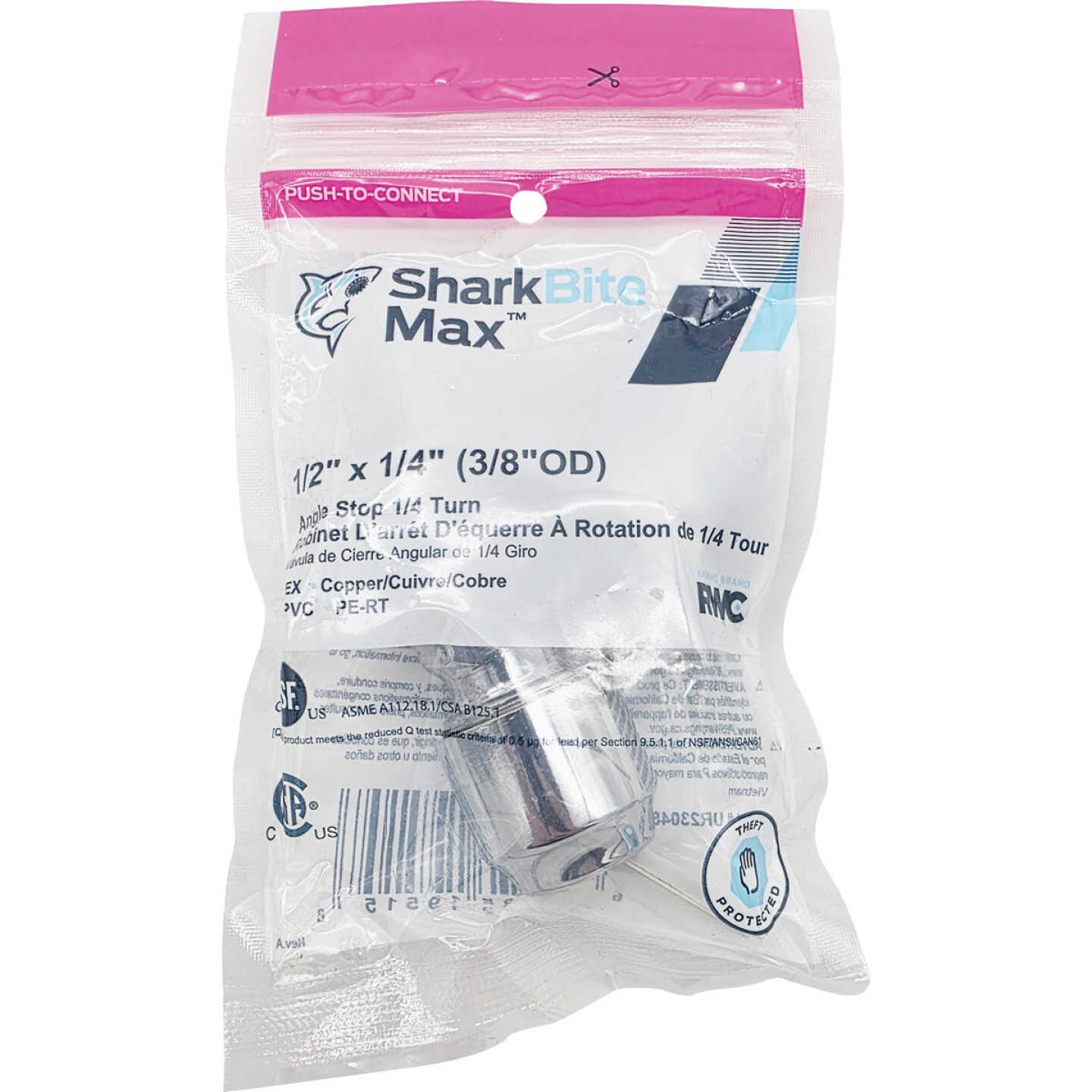 SharkBite 1/2 In. SB x 1/4 In. OD Quick Connect Angle Valve Image 2
